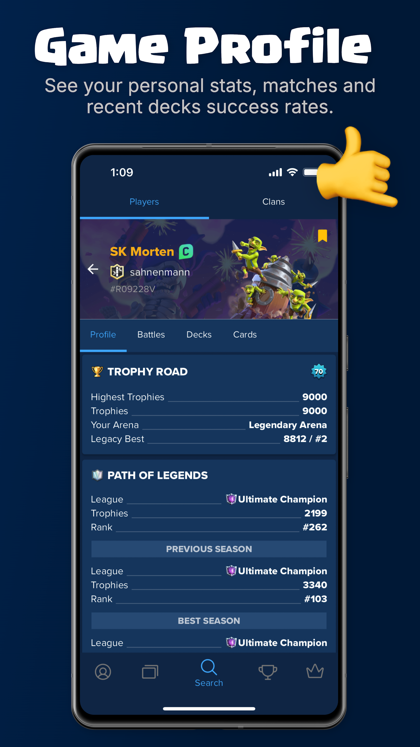 اسکرین شات 4 برنامه Stats Royale for Clash Royale