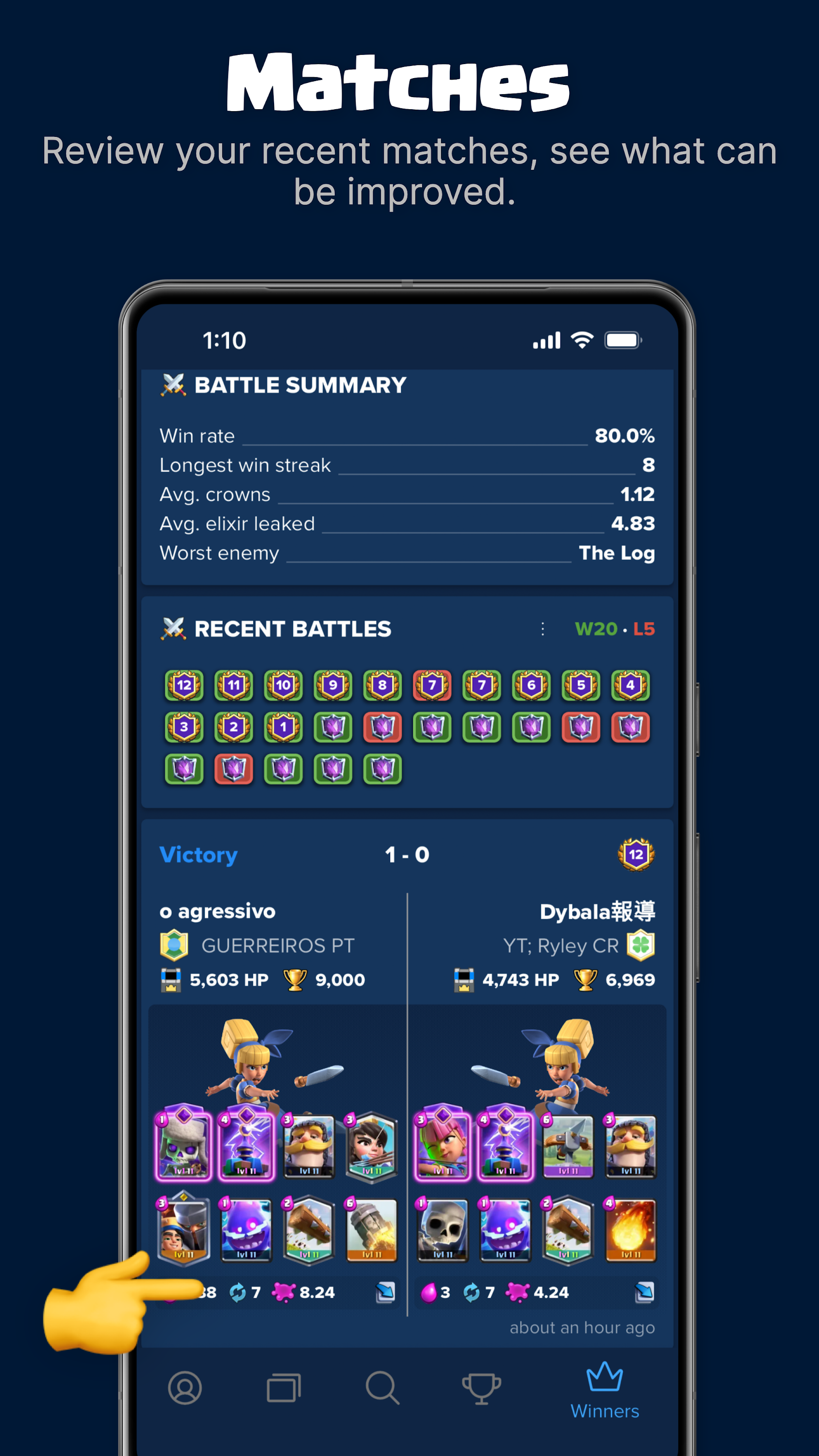 اسکرین شات 5 برنامه Stats Royale for Clash Royale