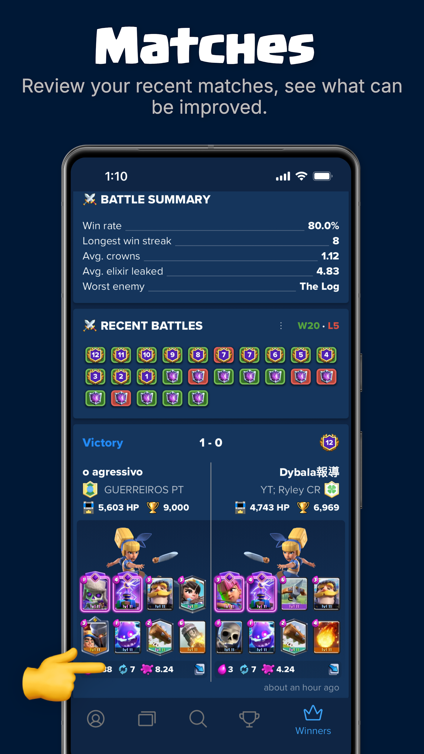 اسکرین شات 5 برنامه Stats Royale for Clash Royale