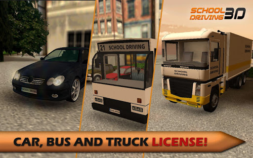 اسکرین شات 3 بازی School Driving 3D