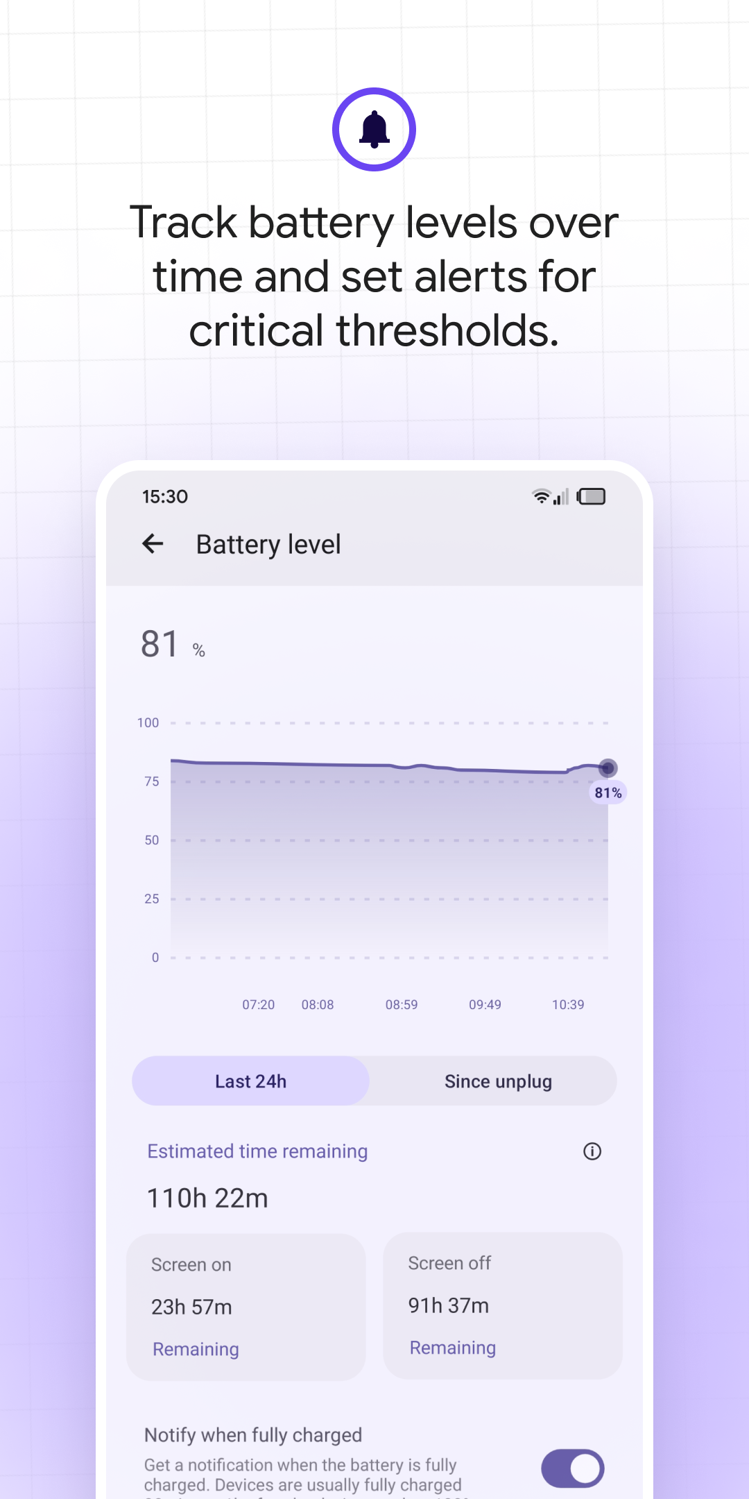 اسکرین شات 4 برنامه Battery Guru: Battery Info