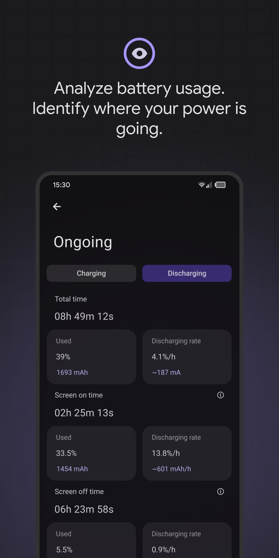 اسکرین شات 3 برنامه Battery Guru: Battery Info