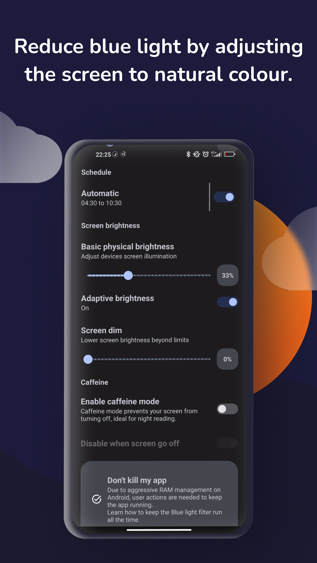 اسکرین شات 3 برنامه LumiGuard: Blue Light Filter