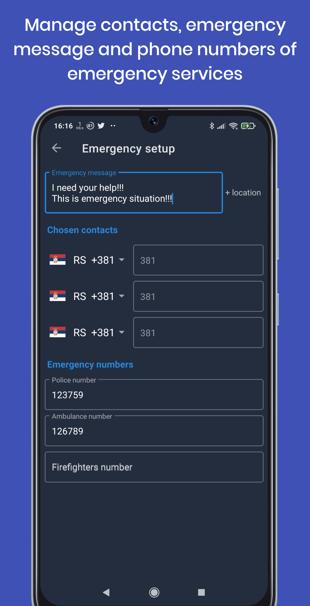 اسکرین شات 2 برنامه Help Me SOS: Emergency
