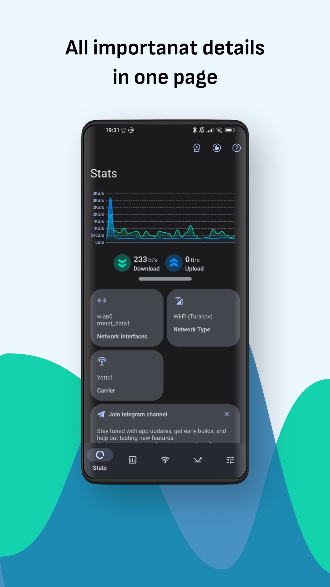 اسکرین شات 2 برنامه Network Speed: Speed Test