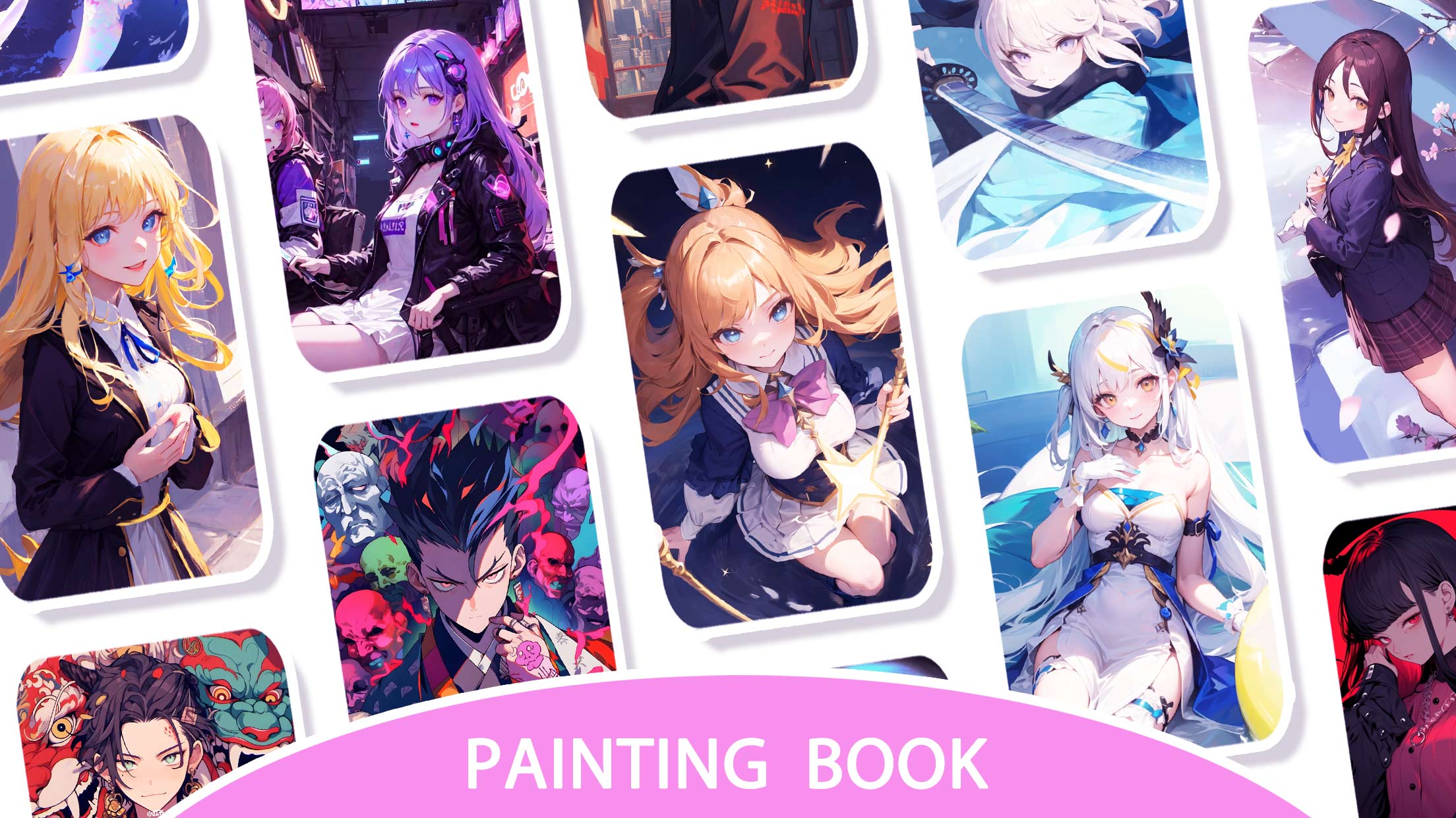 اسکرین شات 8 بازی Painting Book - Anime Color