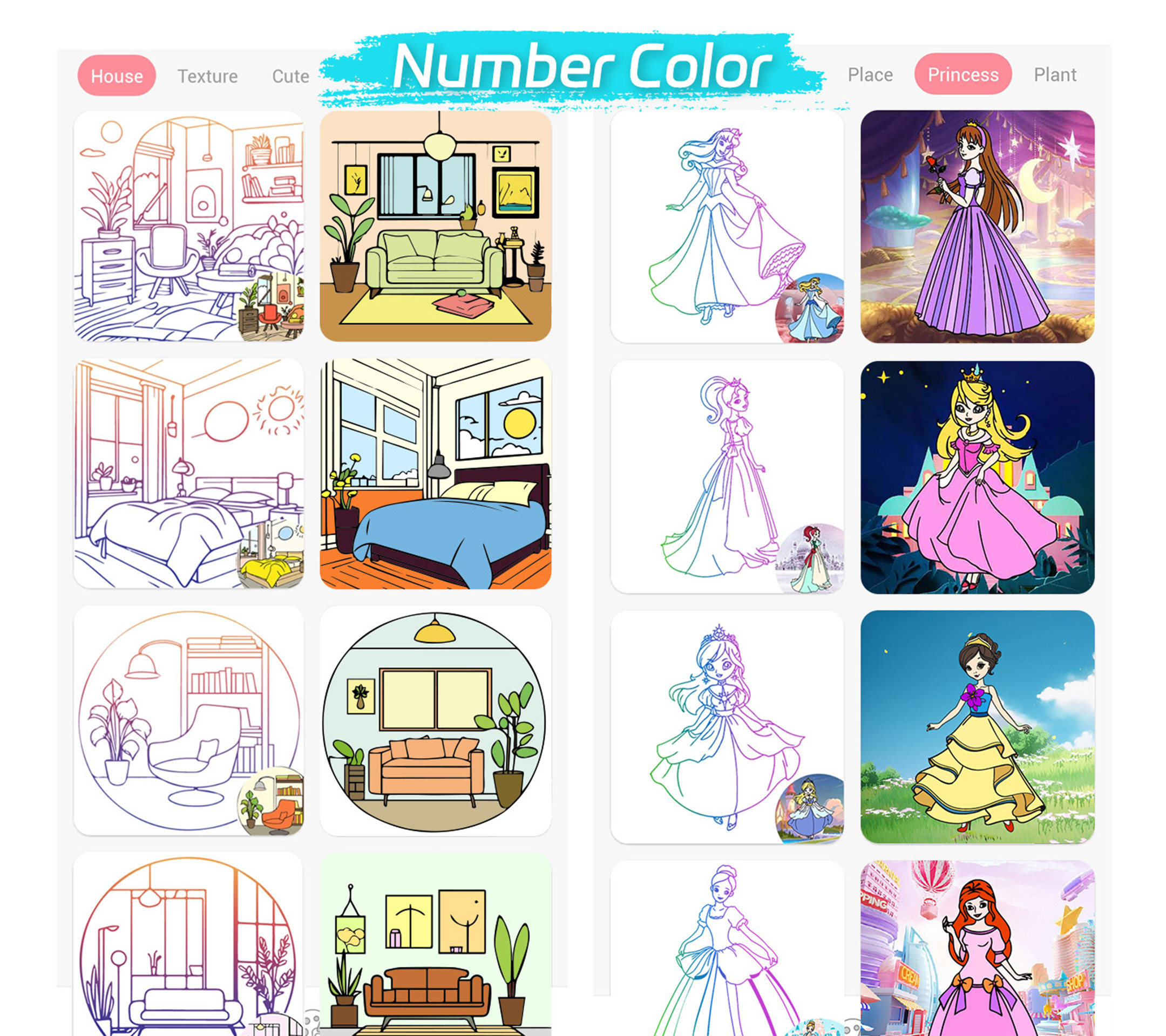 اسکرین شات 1 بازی Paint Color - Color by Number