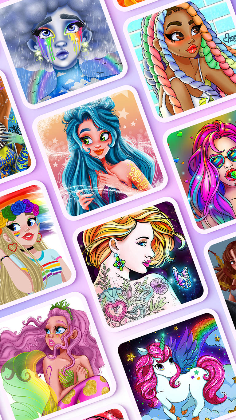 اسکرین شات 2 بازی Coloring Fun : Color by Number