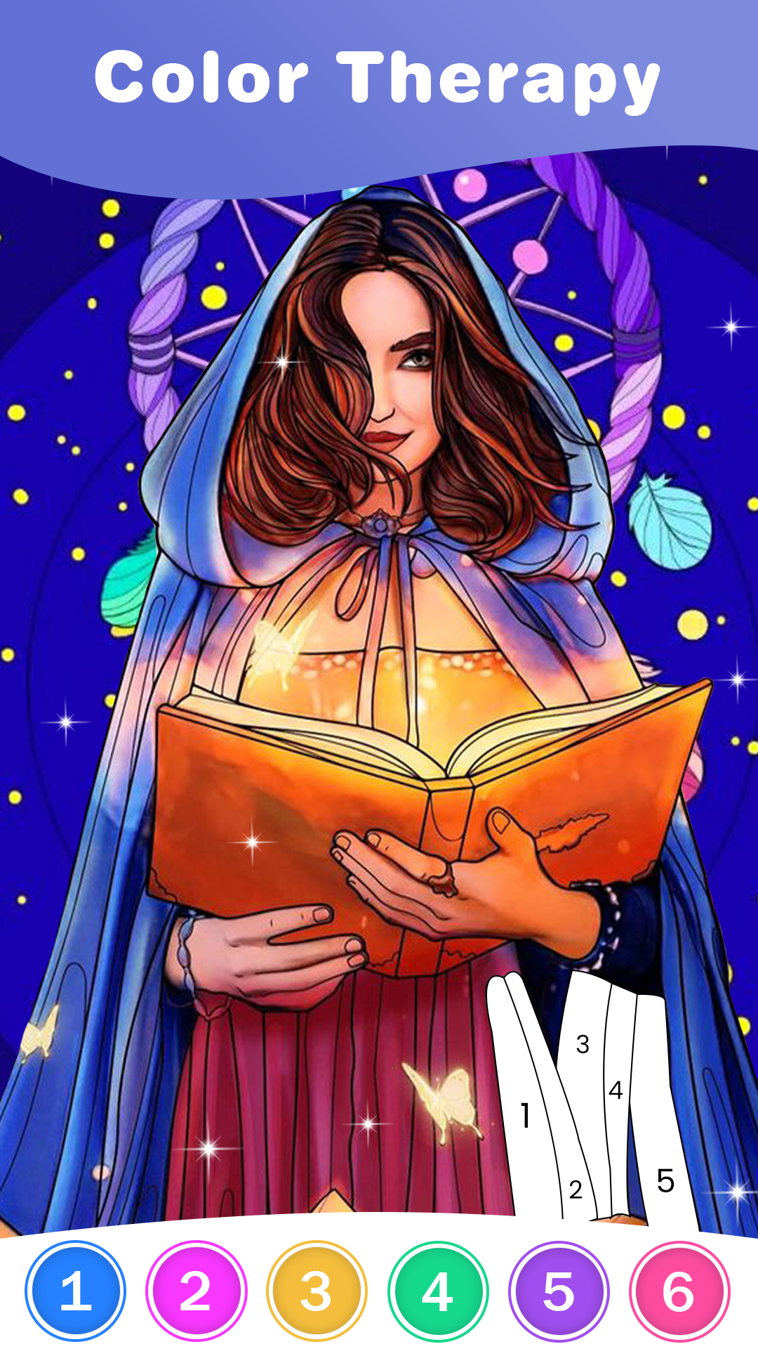 اسکرین شات 1 برنامه Paint by Number: Coloring Game