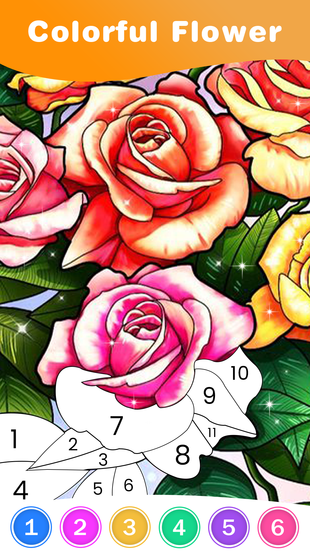 اسکرین شات 6 برنامه Paint by Number: Coloring Game