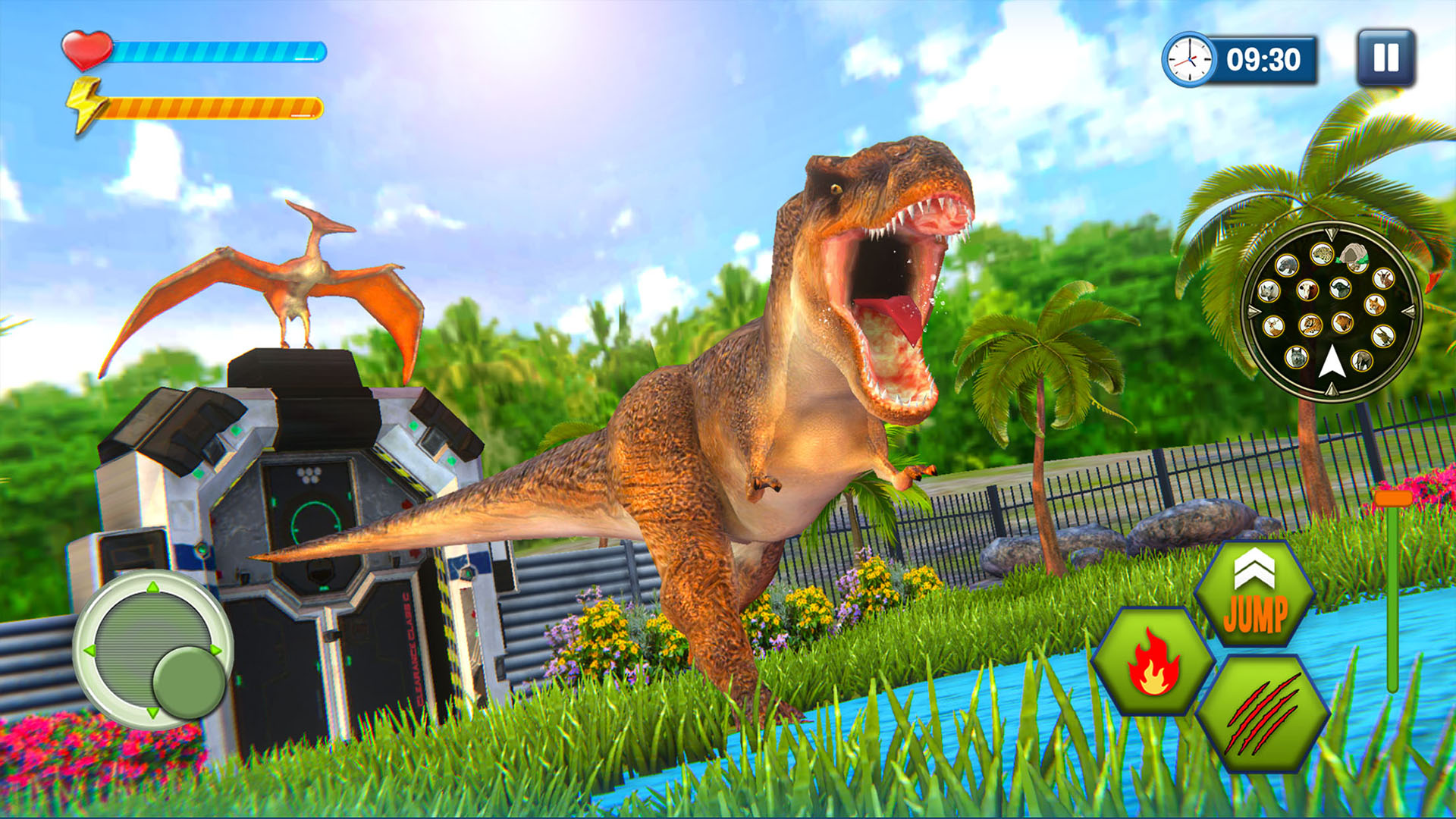 اسکرین شات 1 بازی Flying Dinosaur Simulator Game