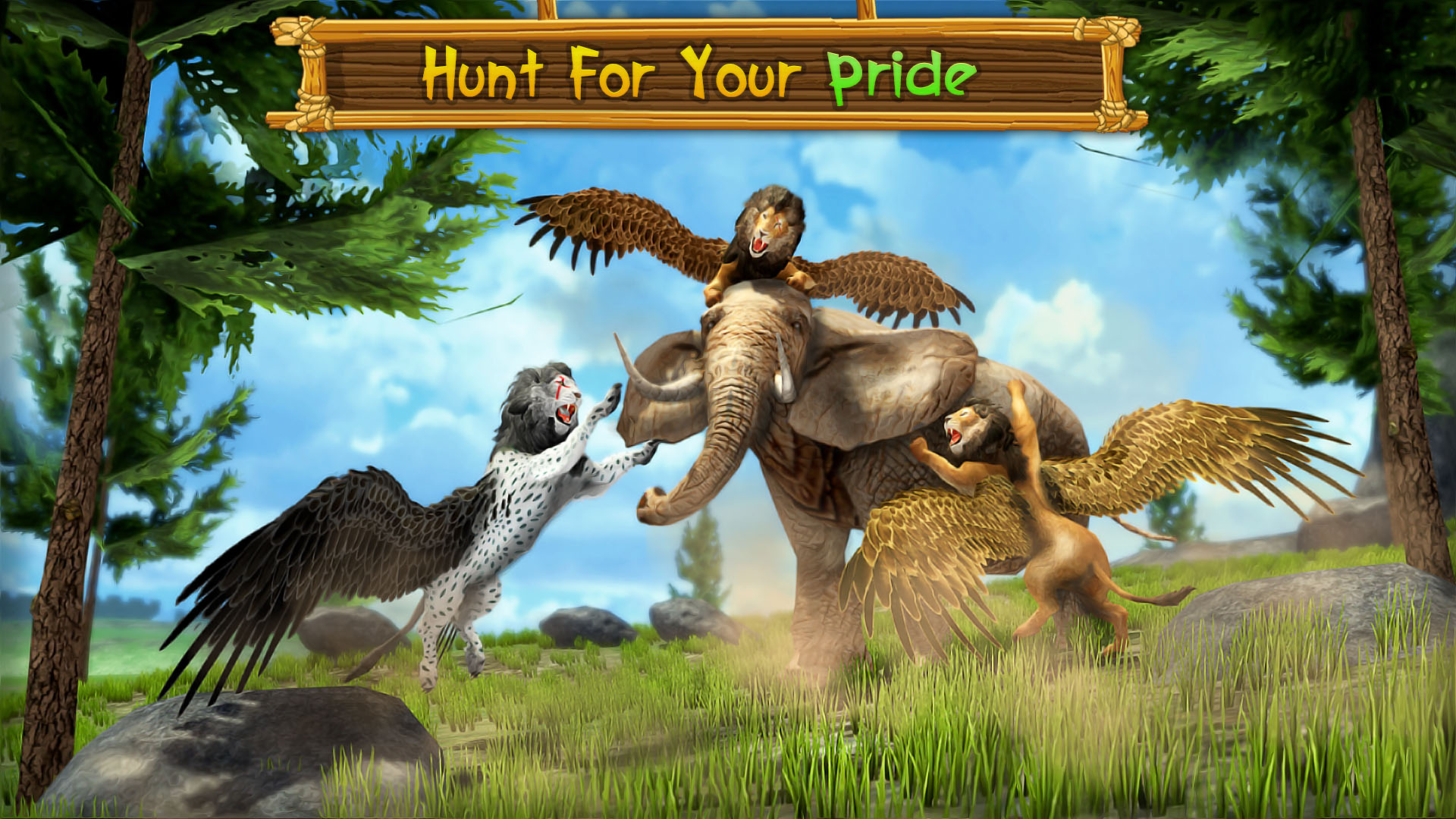 اسکرین شات 5 برنامه Angry Flying Lion Simulator 3d