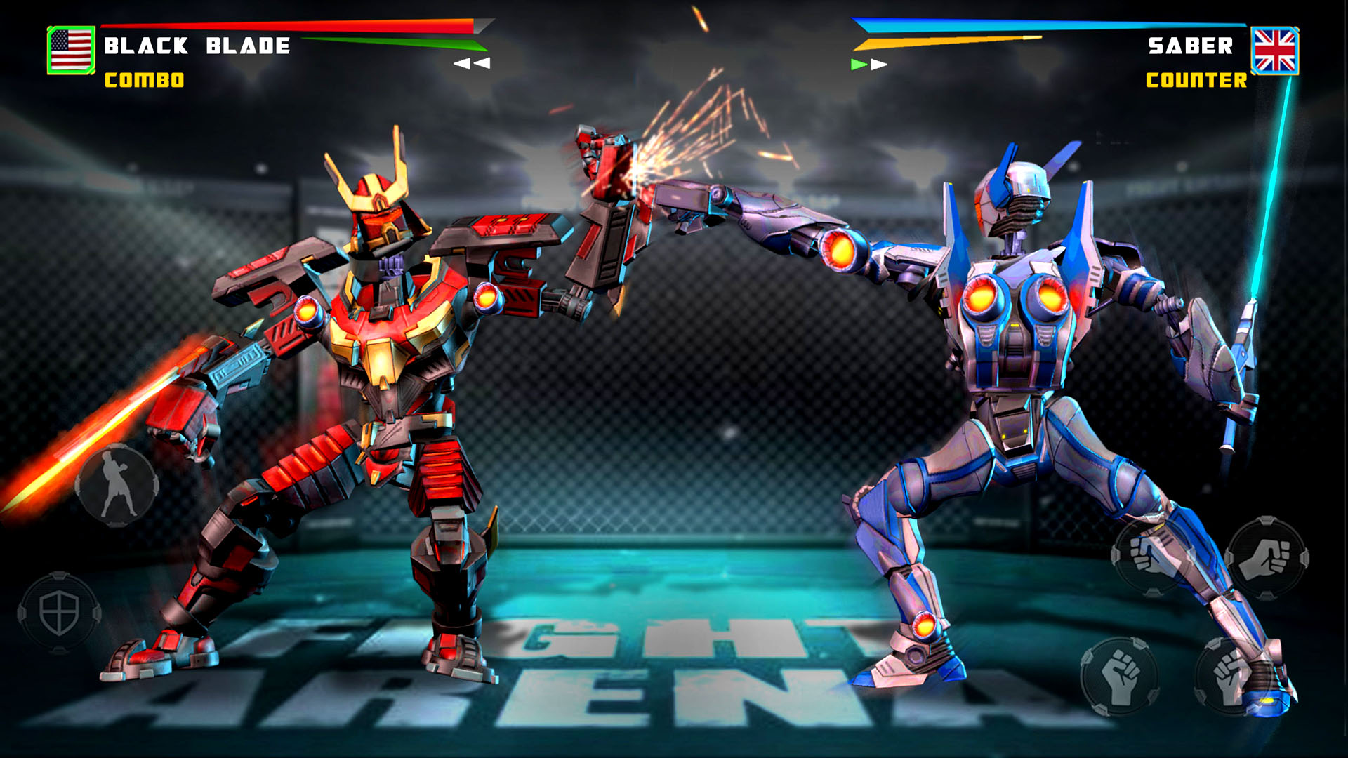 اسکرین شات 2 بازی Mecha war: Robot Fighting Game