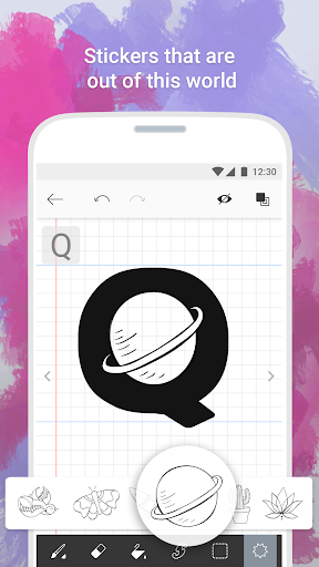 اسکرین شات 5 برنامه Fonty - Draw and Make Fonts