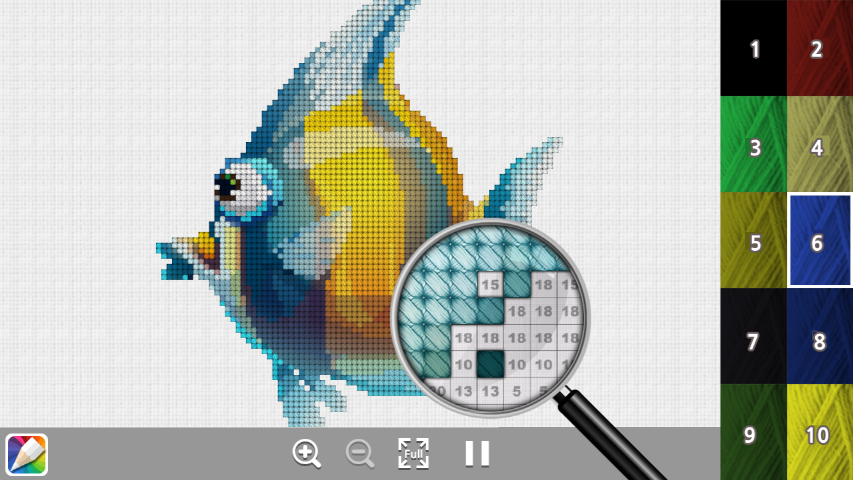 اسکرین شات 7 بازی Numbering cross-stitch