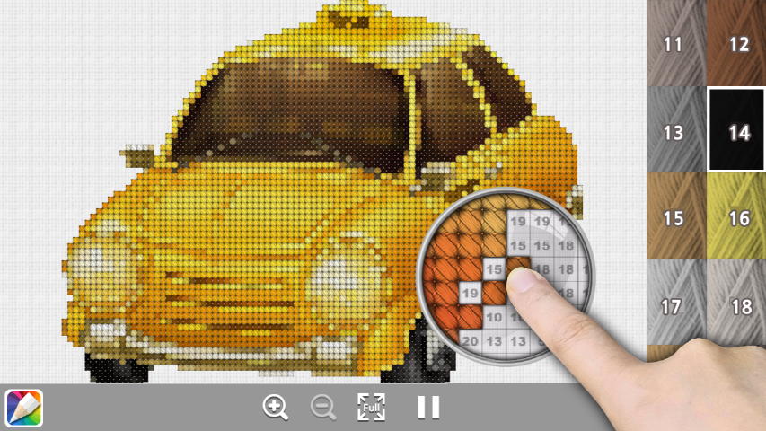 اسکرین شات 6 بازی Numbering cross-stitch