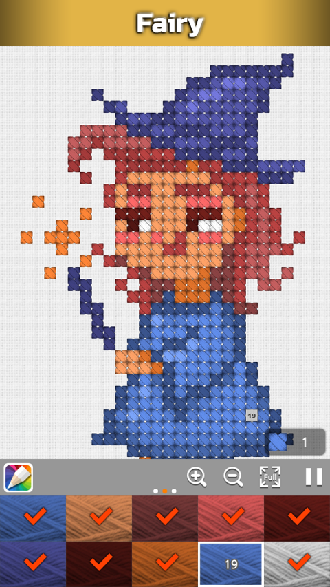 اسکرین شات 2 برنامه Cross-stitch : No.draw