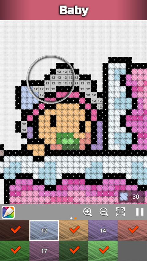 اسکرین شات 3 برنامه Cross-stitch : No.draw
