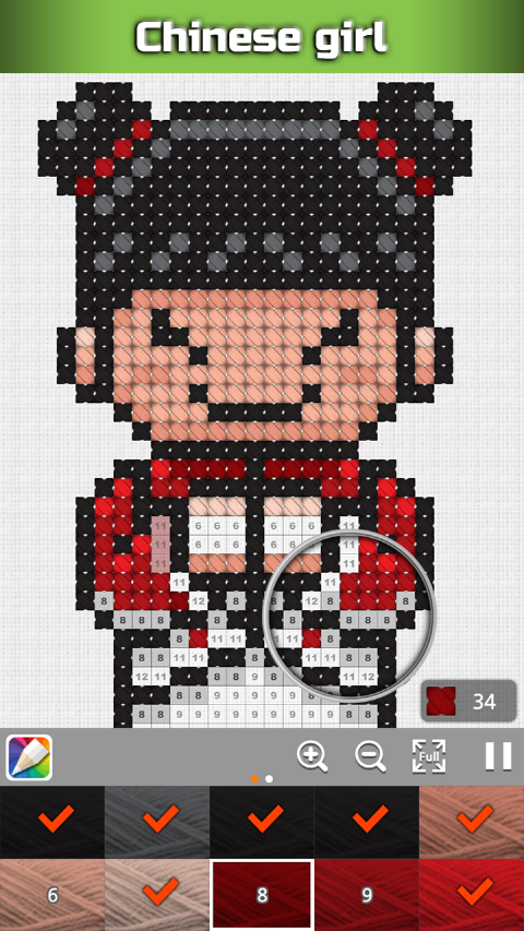 اسکرین شات 1 برنامه Cross-stitch : No.draw