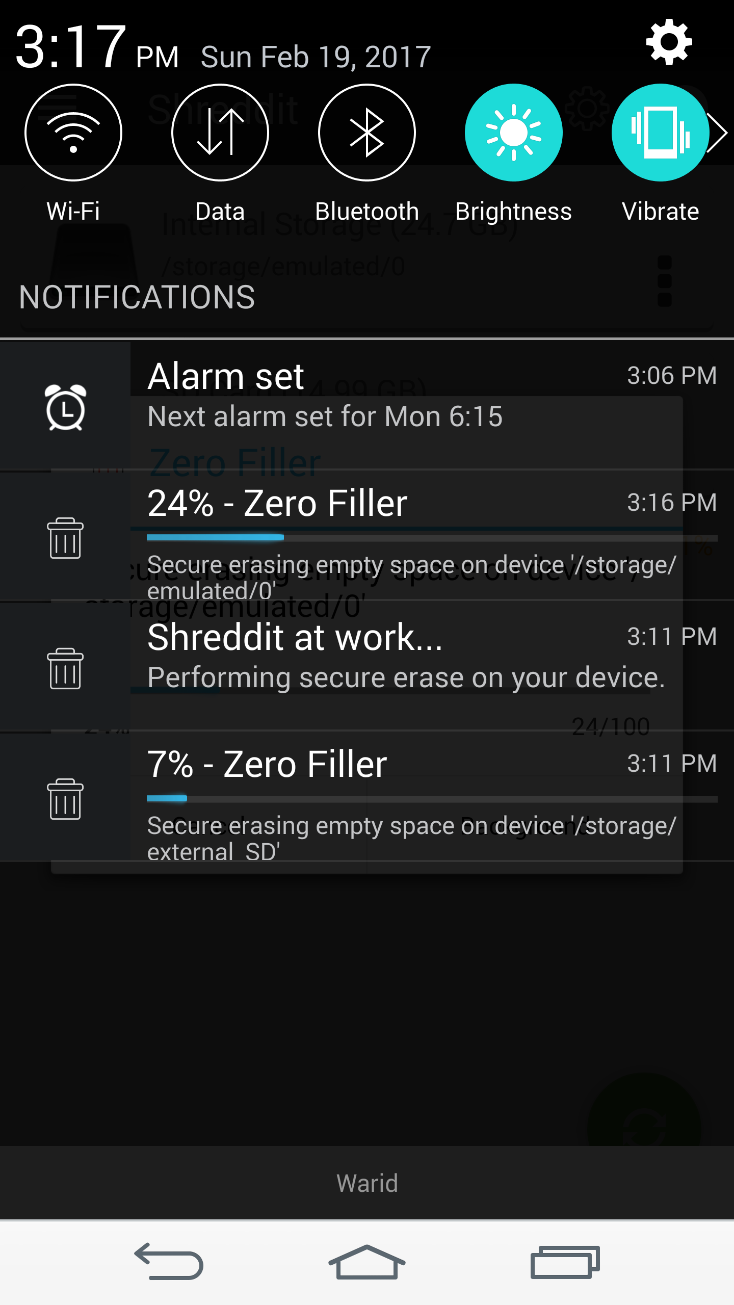 اسکرین شات 2 برنامه Shreddit - Data Eraser