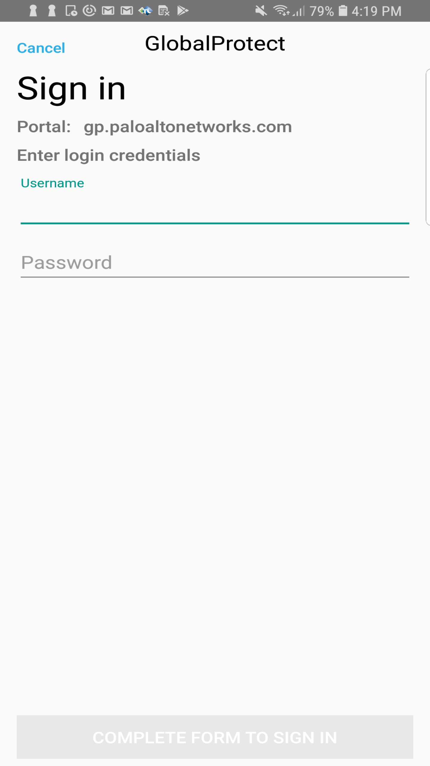 اسکرین شات 1 برنامه GlobalProtect