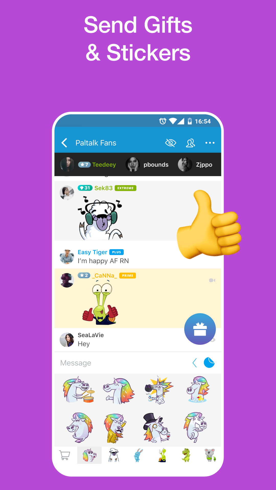 اسکرین شات 5 برنامه Paltalk: Chat with Strangers