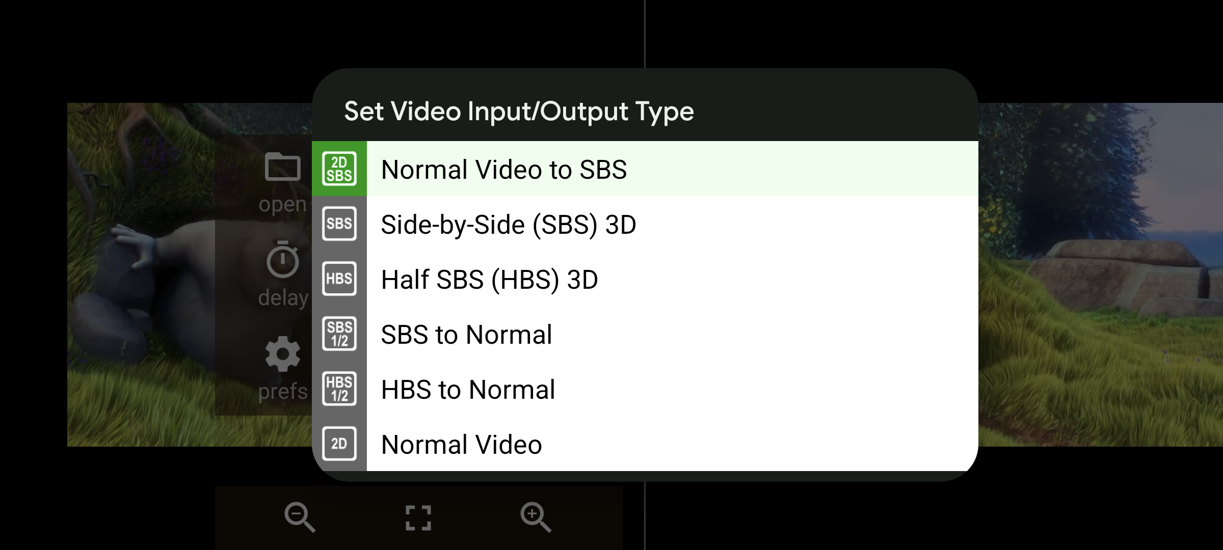 اسکرین شات 3 برنامه iPlay VR Player SBS 3D Video