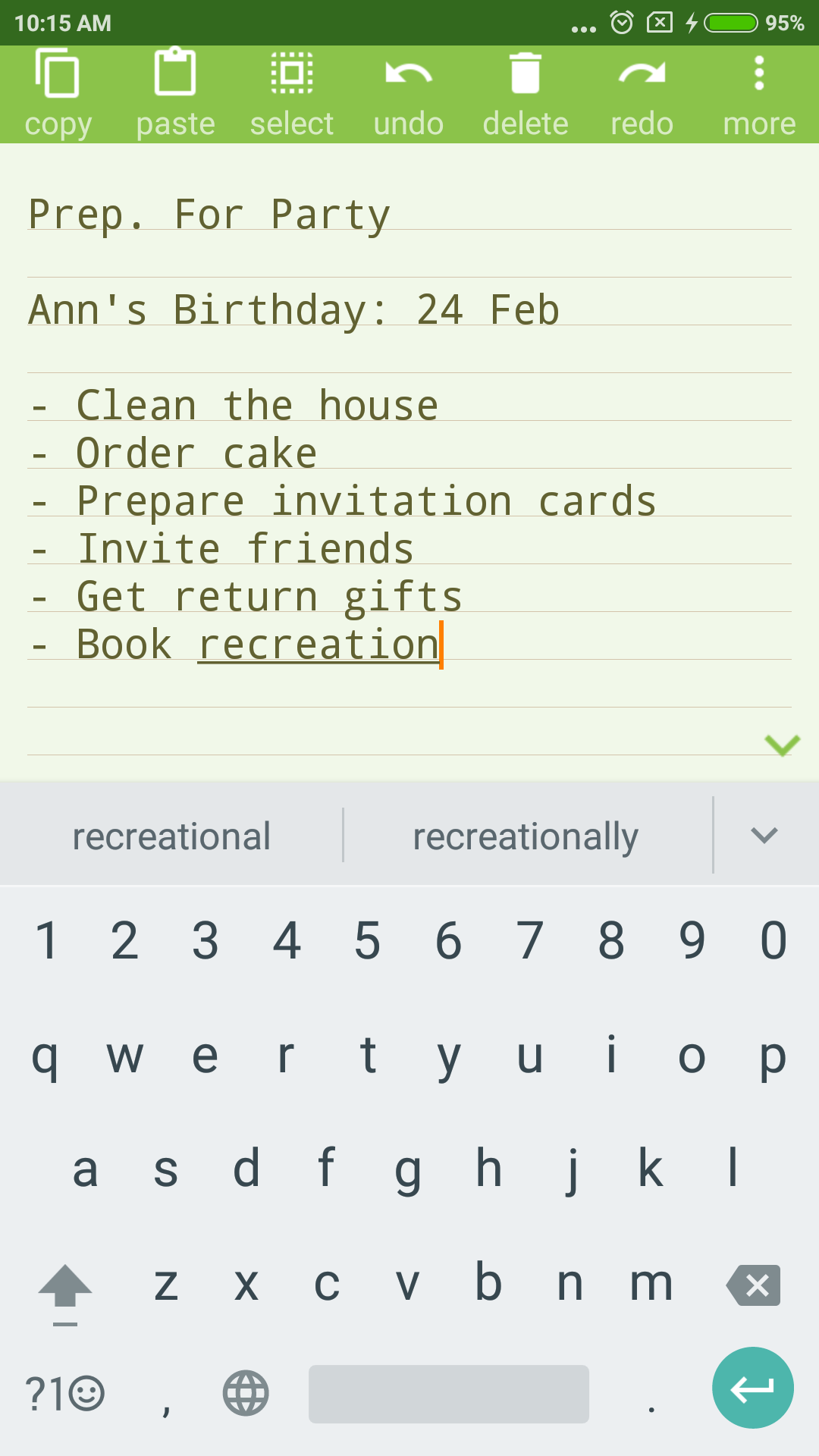 اسکرین شات 2 برنامه NOTEPAD