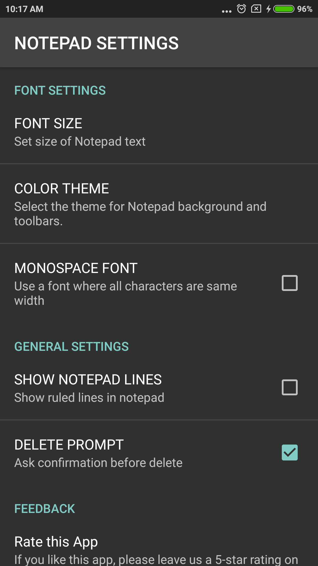 اسکرین شات 5 برنامه NOTEPAD