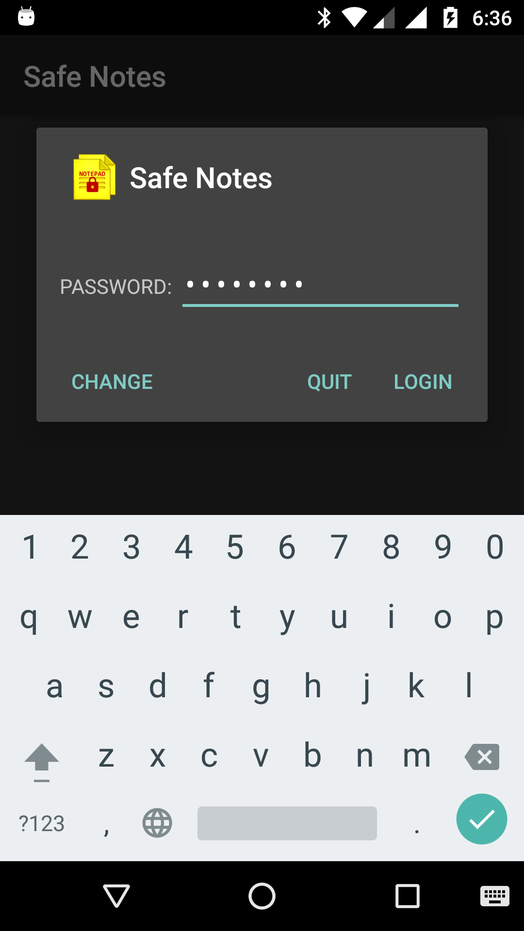اسکرین شات 1 برنامه Safe Notes : Notepad Password