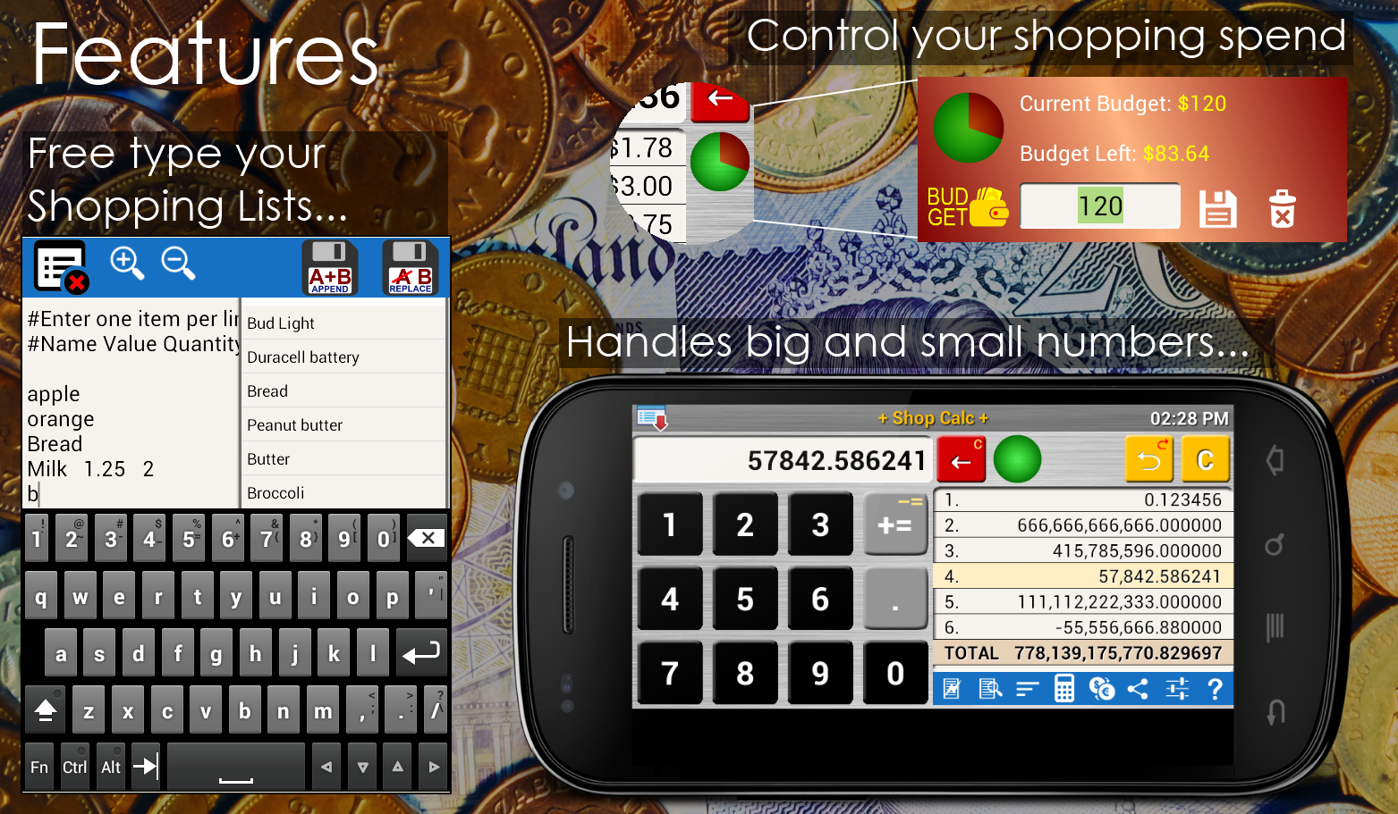 اسکرین شات 4 برنامه Shopping List Grocery & Budget