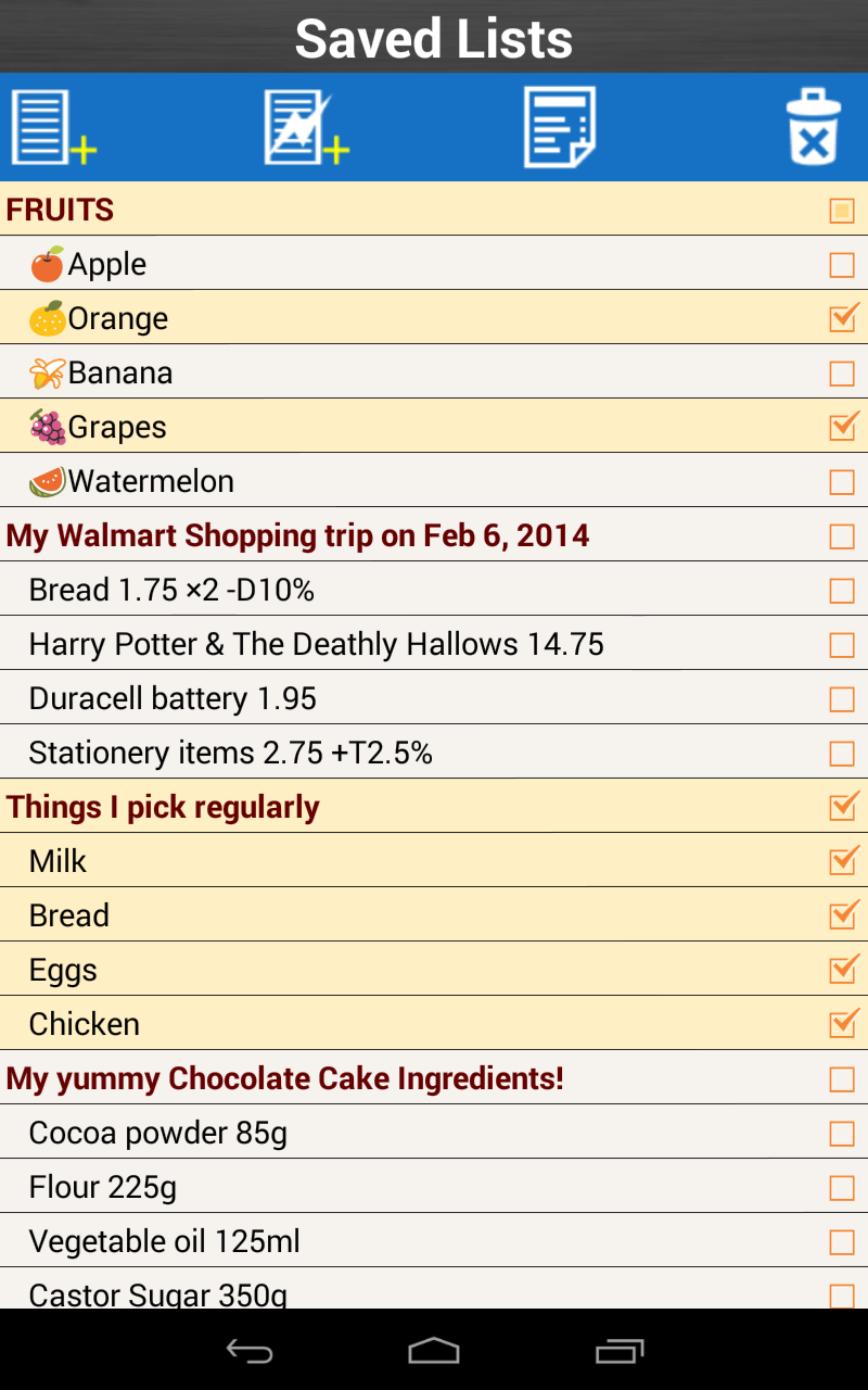 اسکرین شات 3 برنامه Shopping List Grocery & Budget
