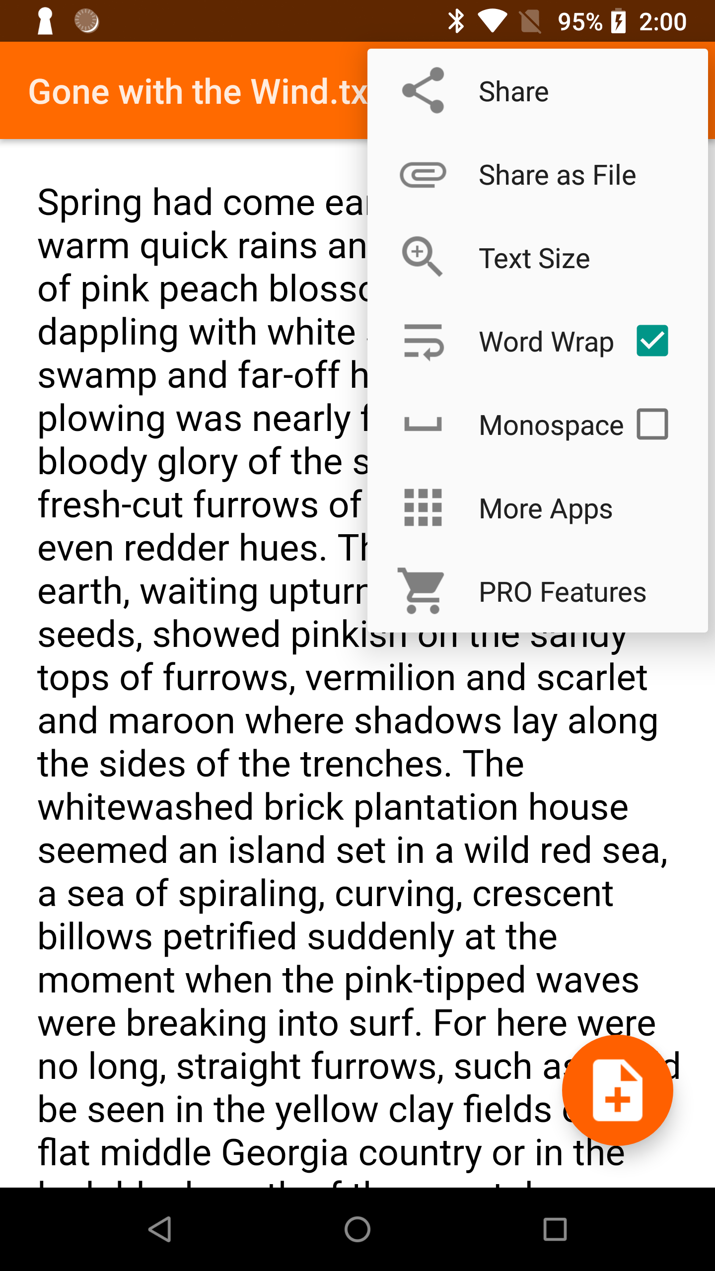 اسکرین شات 2 برنامه Text Viewer : Simple & Tiny