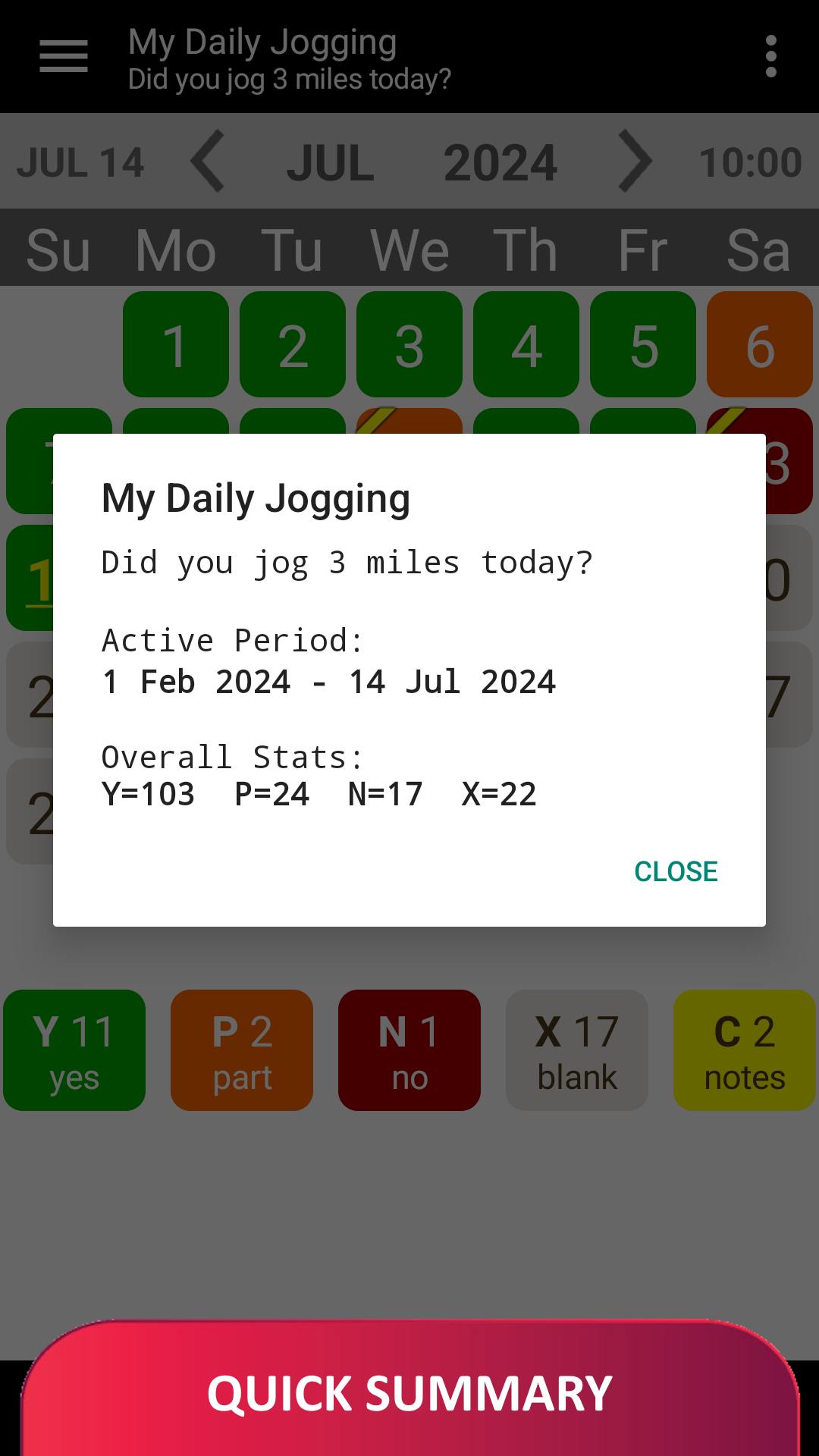 اسکرین شات 8 برنامه Habit Calendar: Habits Tracker