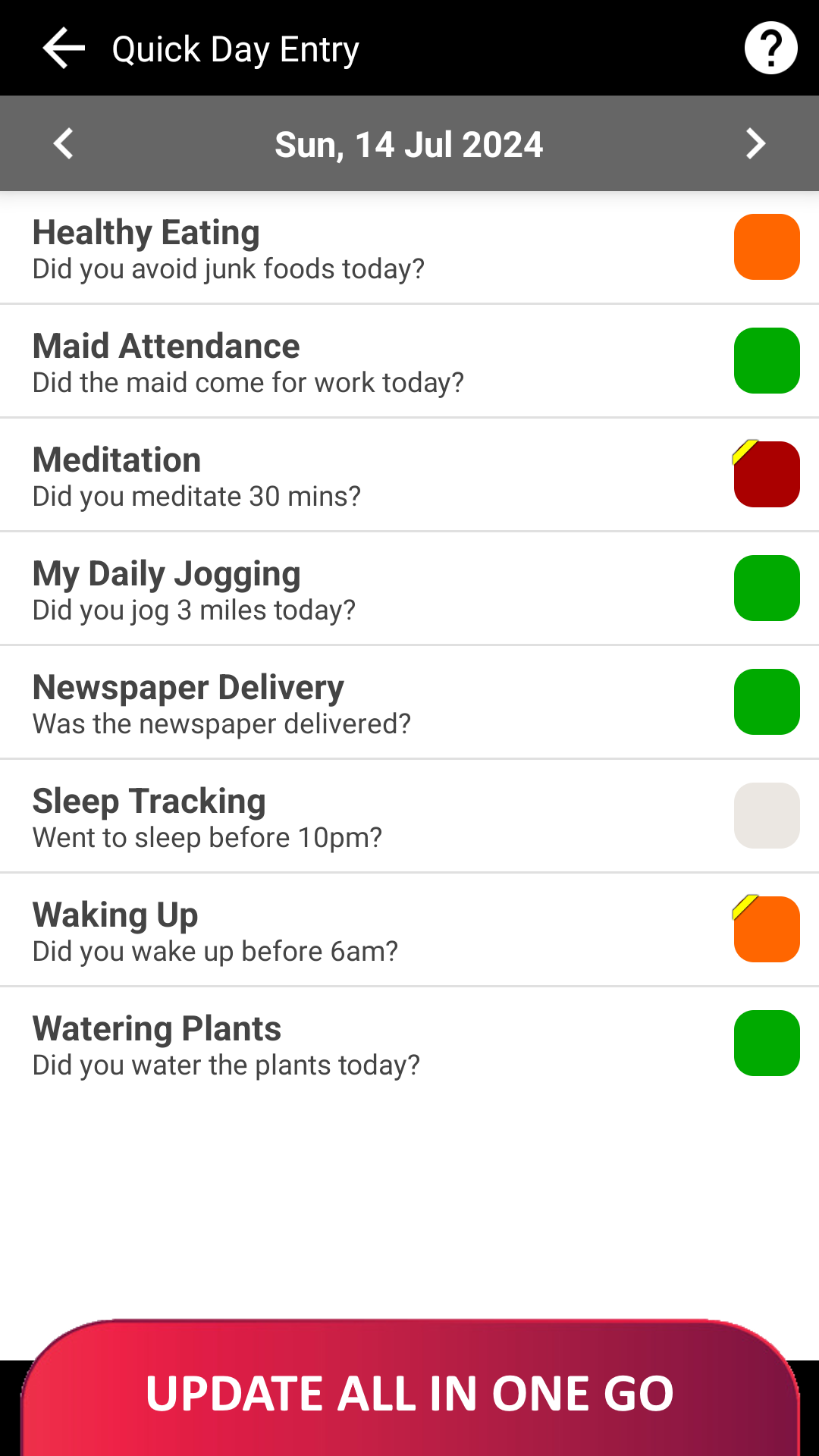 اسکرین شات 5 برنامه Habit Calendar: Habits Tracker