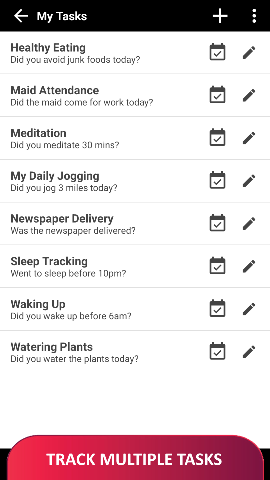 اسکرین شات 2 برنامه Habit Calendar: Habits Tracker