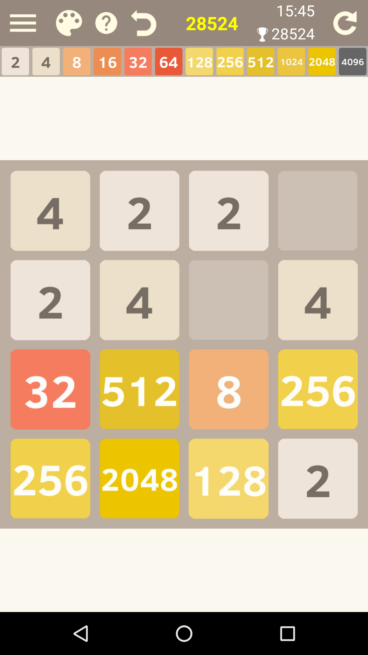 اسکرین شات 1 بازی 2048 Number Puzzle
