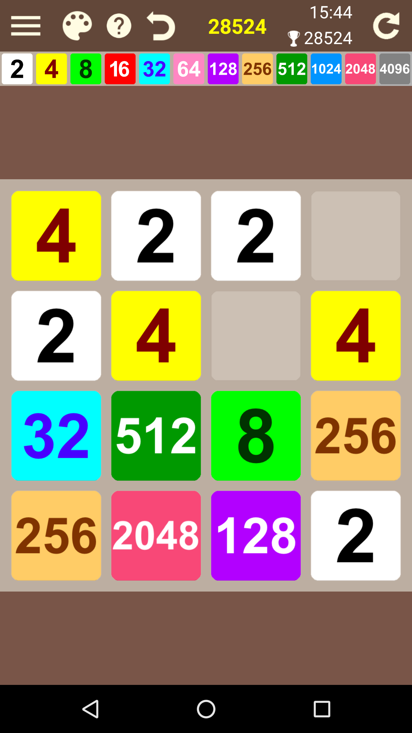 اسکرین شات 4 بازی 2048 Number Puzzle