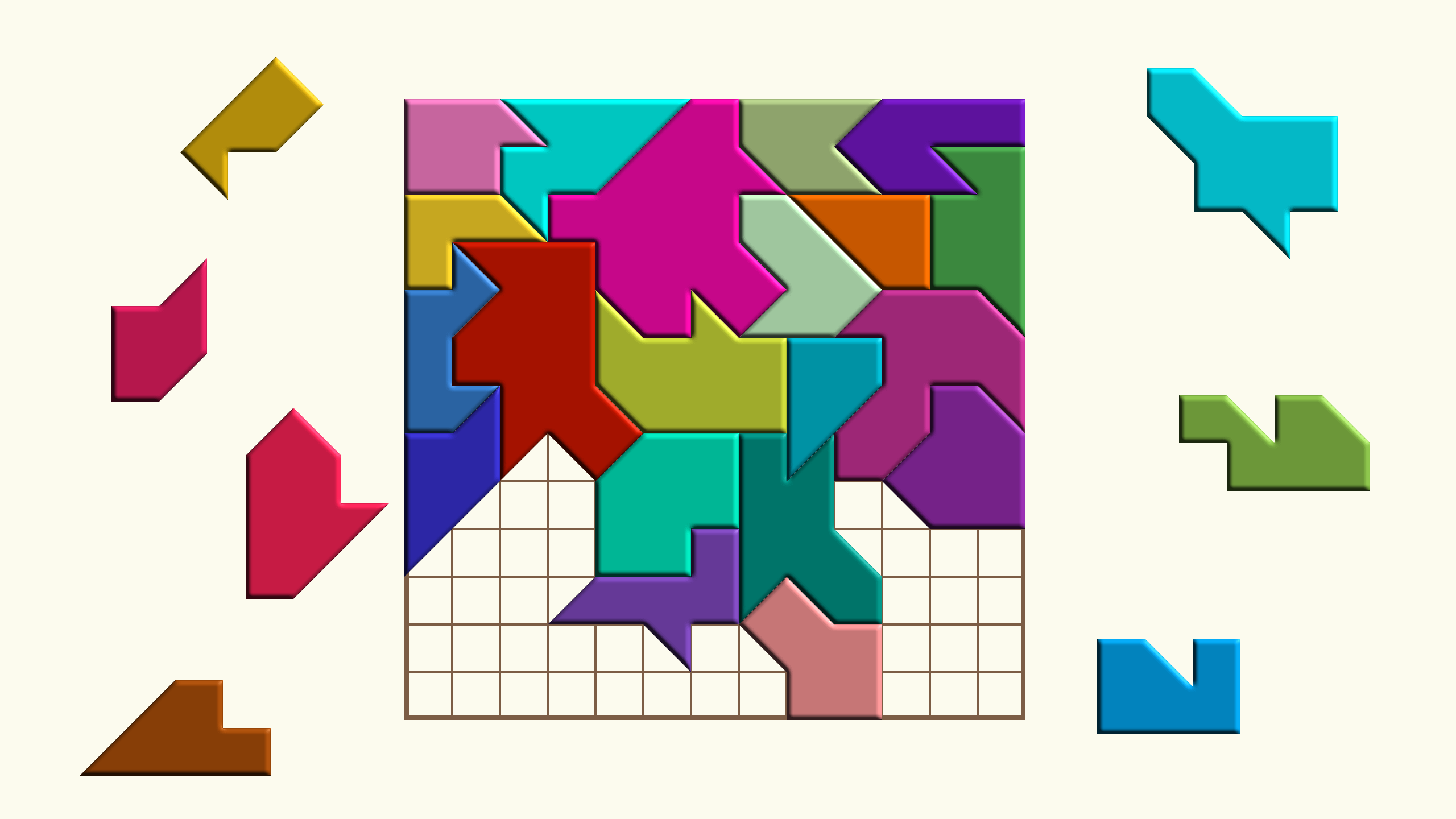 اسکرین شات 1 بازی Super Tangram Puzzle