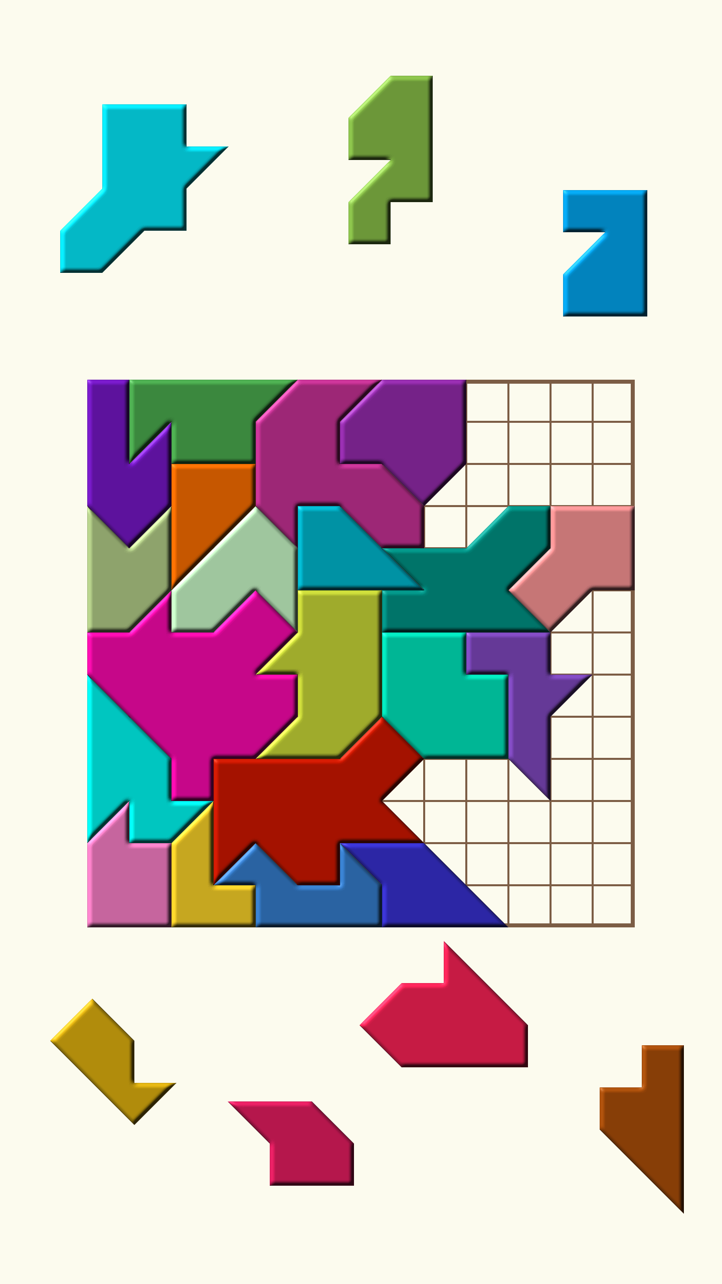 اسکرین شات 2 بازی Super Tangram Puzzle