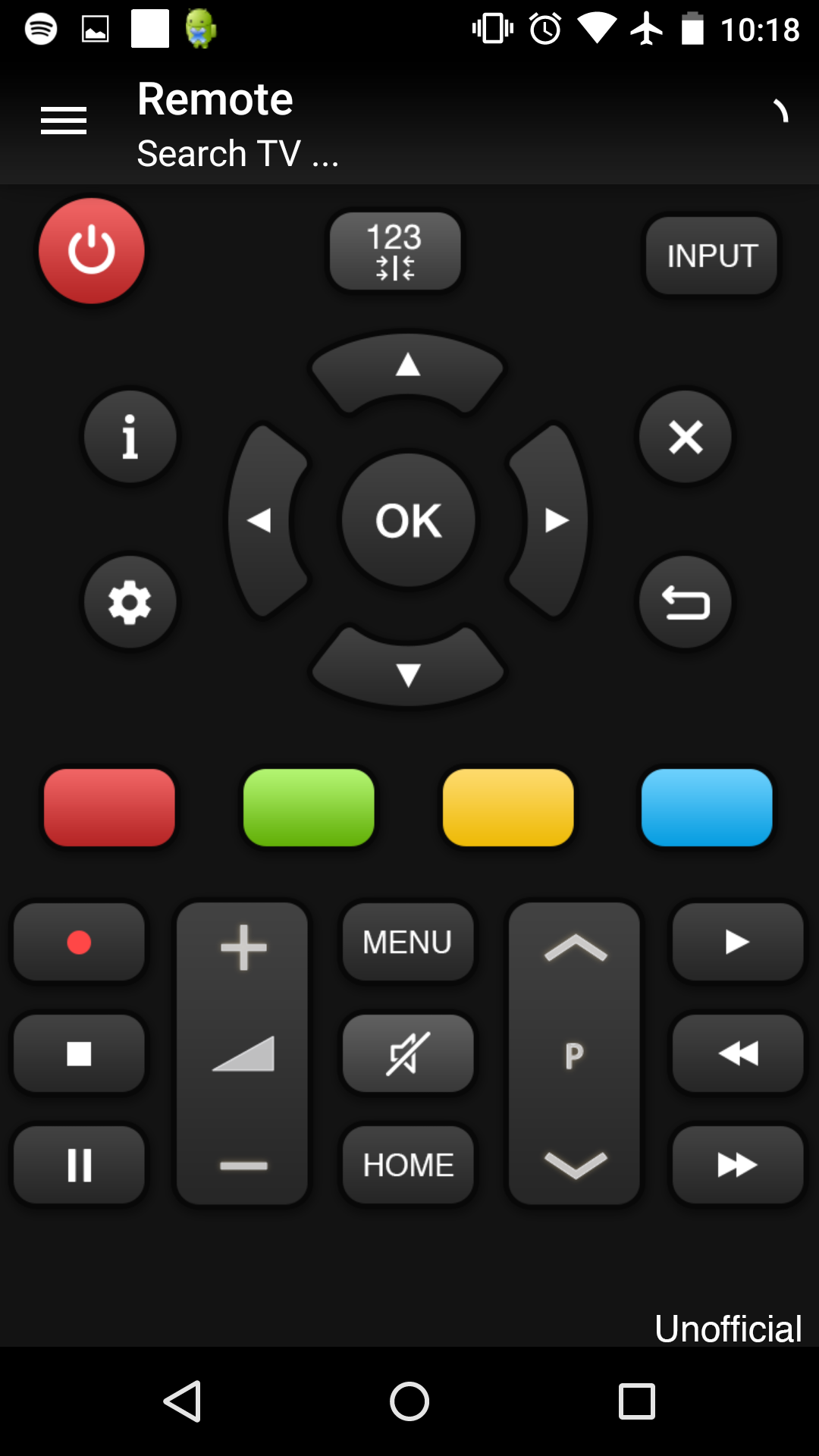 اسکرین شات 1 برنامه Remote for Panasonic TV