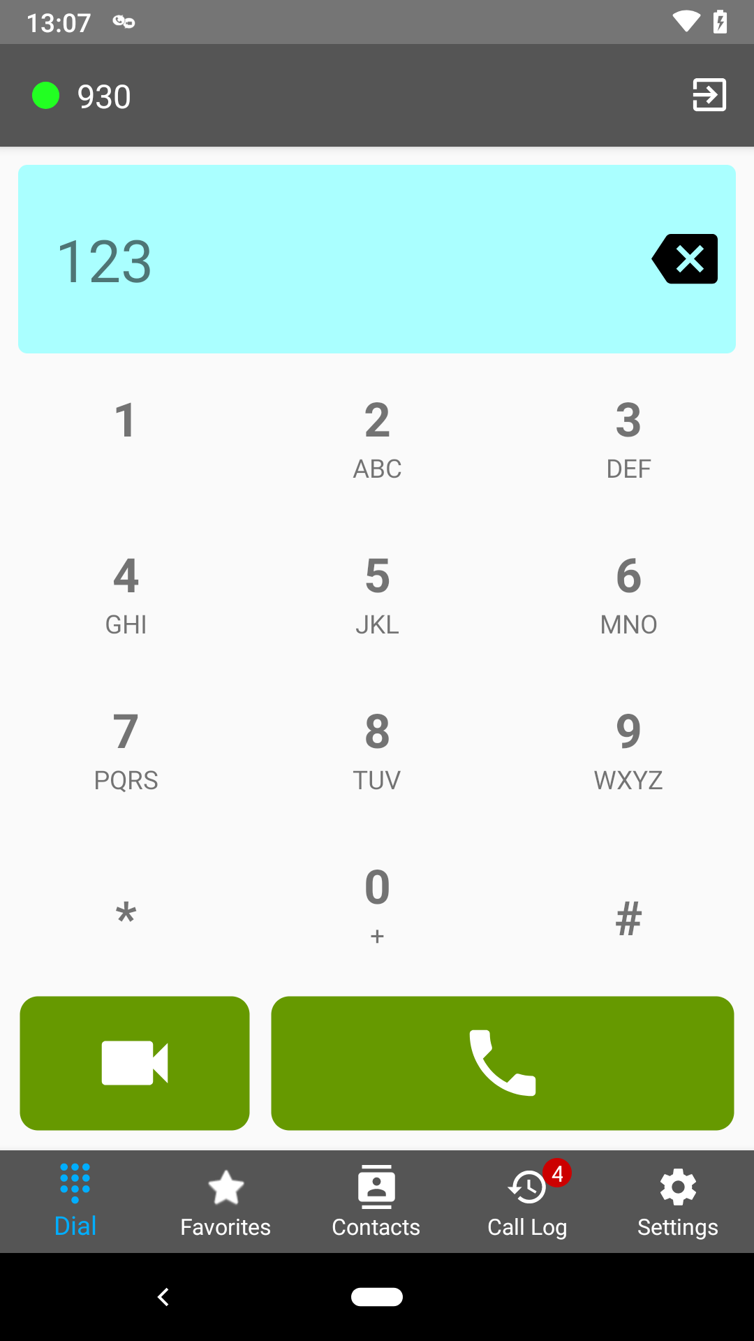 اسکرین شات 1 برنامه Panasonic MobileSoftphone