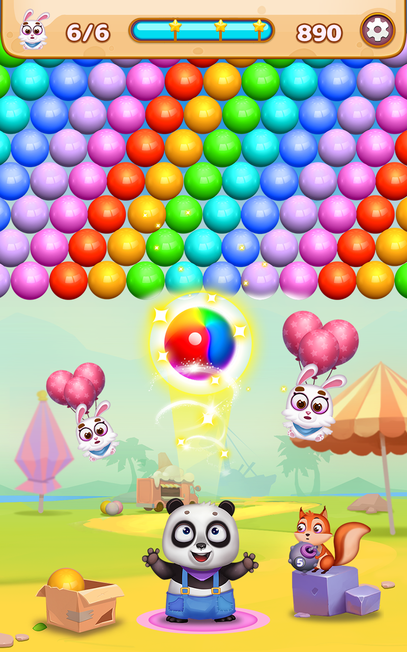اسکرین شات 5 بازی Panda Bubble Shooter Mania