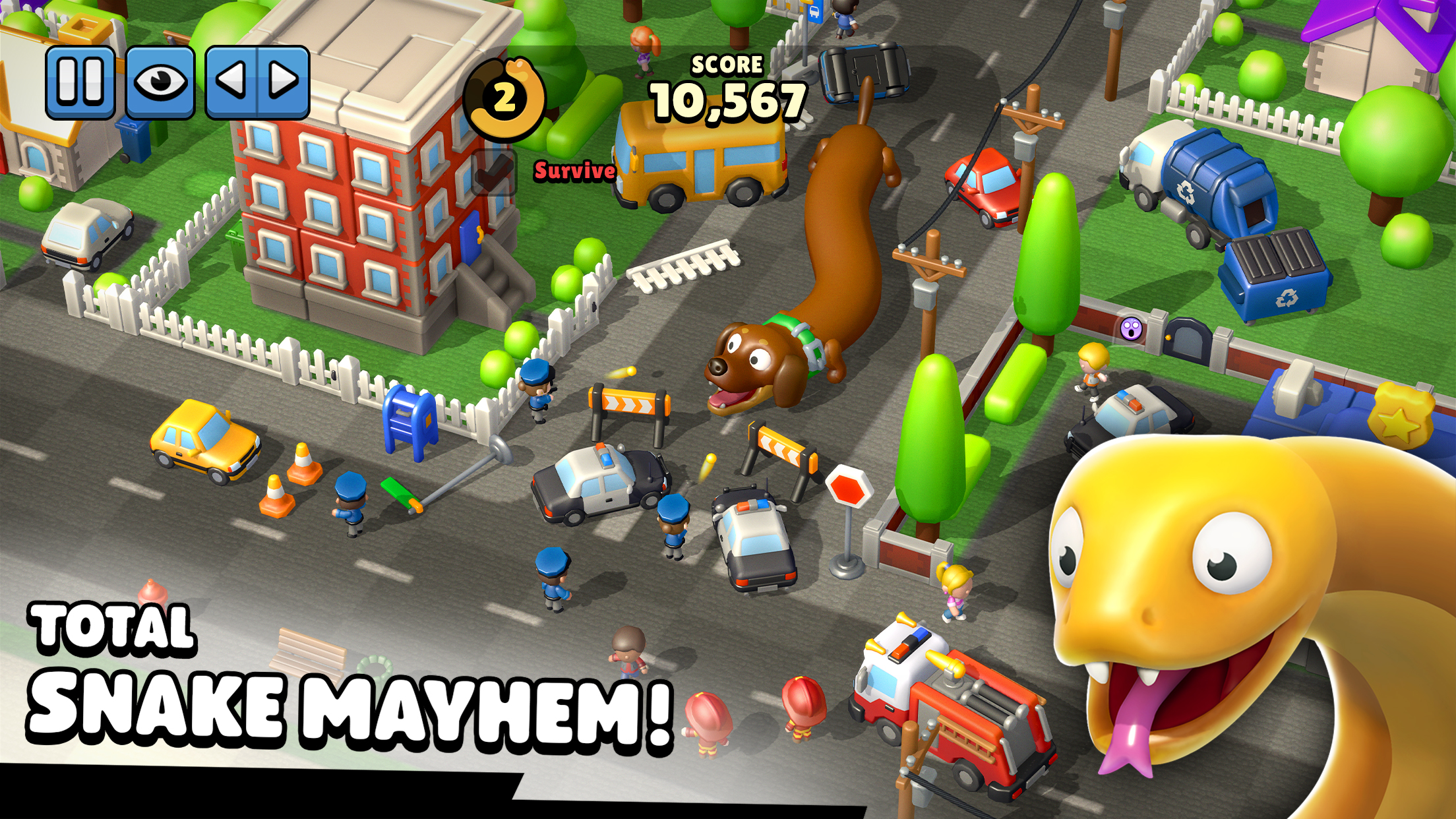 اسکرین شات 1 بازی Hissy Fit: Make Snake Break