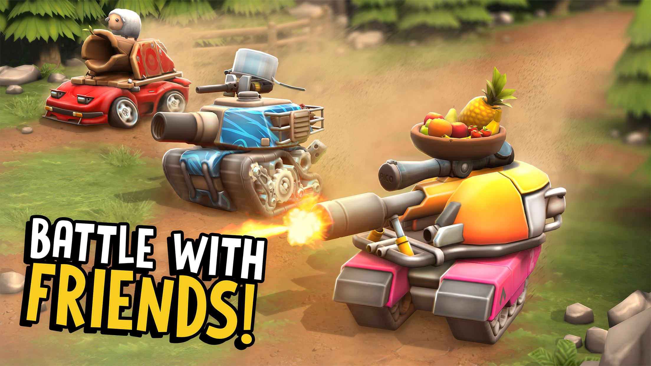 اسکرین شات 2 بازی Pico Tanks: Multiplayer Mayhem