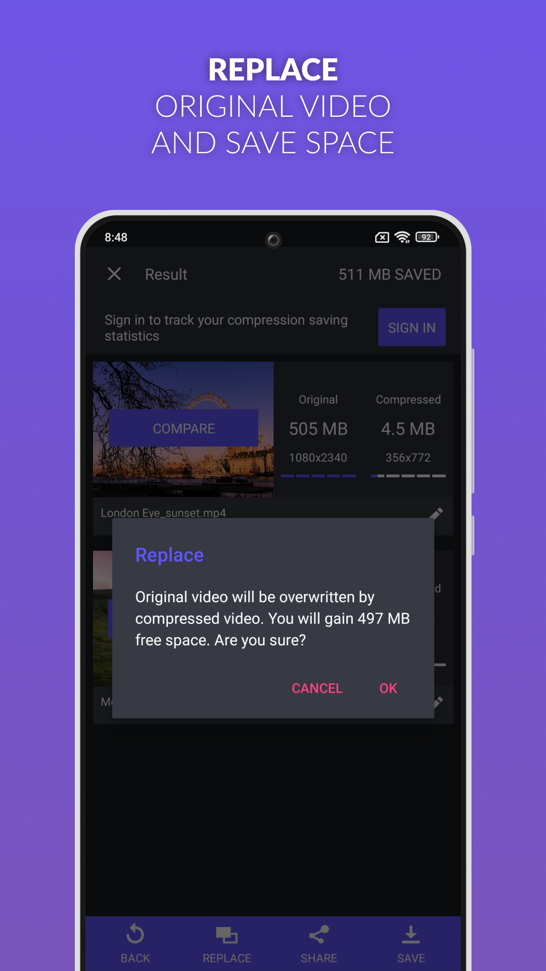 اسکرین شات 7 برنامه Panda Video Compress & Convert