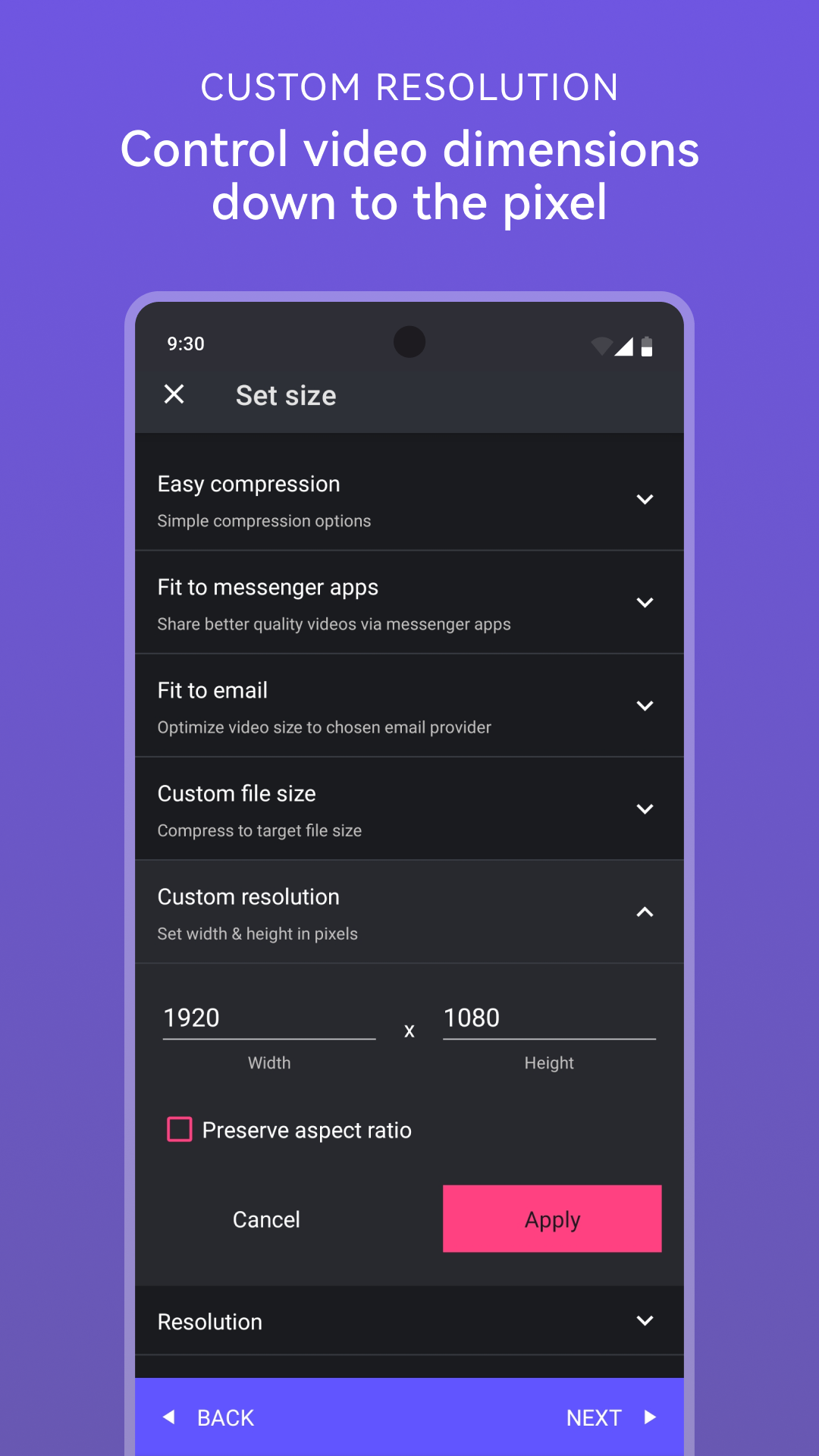اسکرین شات 4 برنامه Panda Video Compress & Convert