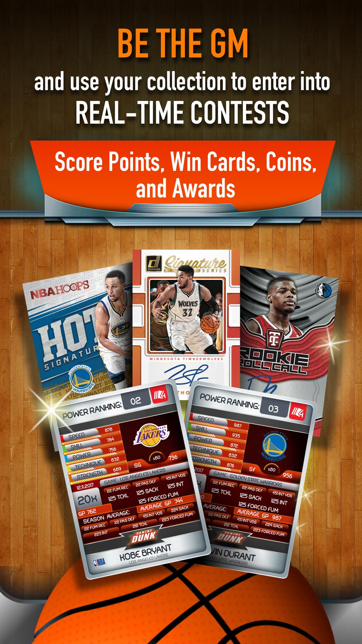 اسکرین شات 3 برنامه NBA Dunk - Trading Card Games