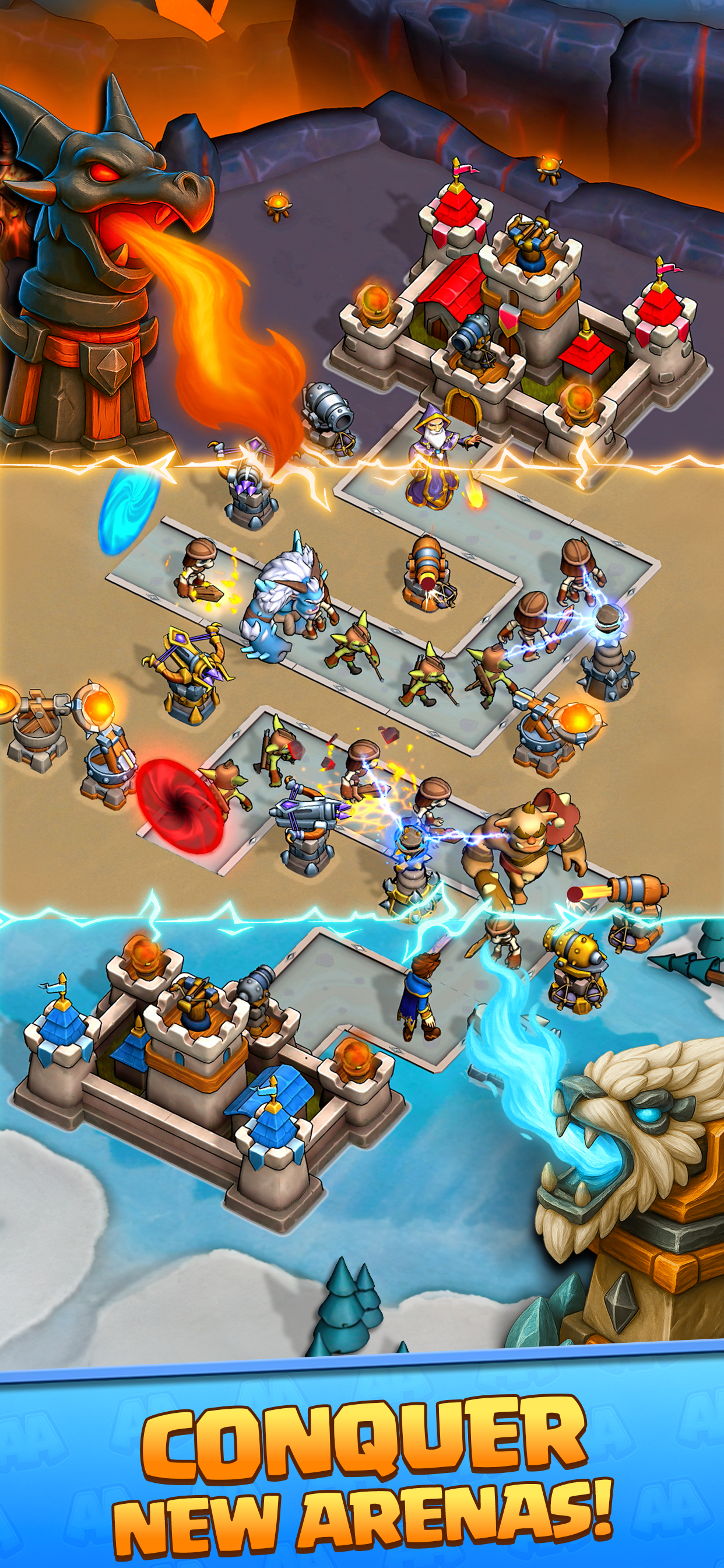 اسکرین شات 3 بازی Arcane Arena: Tower Defense TD