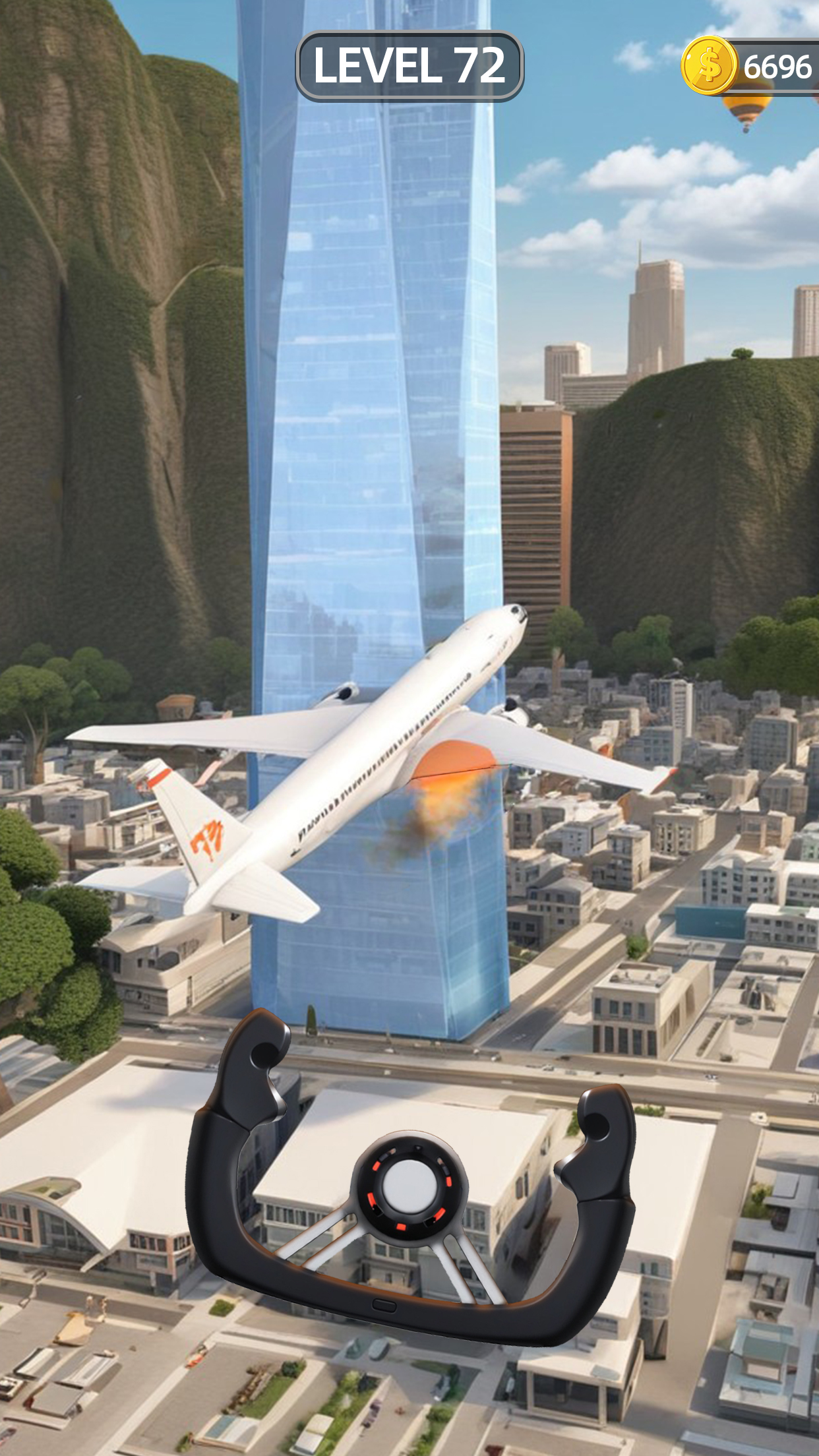 اسکرین شات 1 بازی Sling Plane 3D - Sky Crash Jet